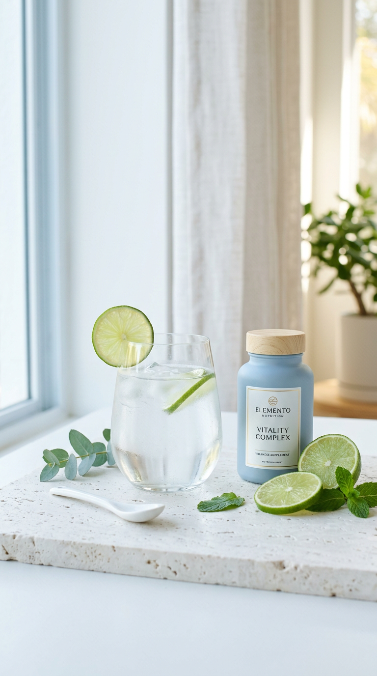 A calm wellness ritual with natural ingredients